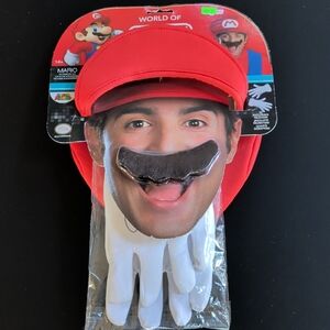 Nintendo Mario Red Hat and Gloves Set